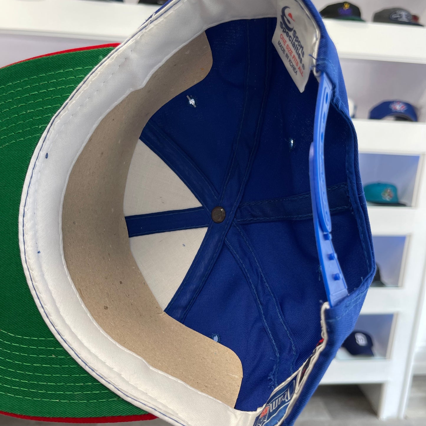 Vintage Buffalo Bills Sports Specialties Twill Script Snap Back New with Tags