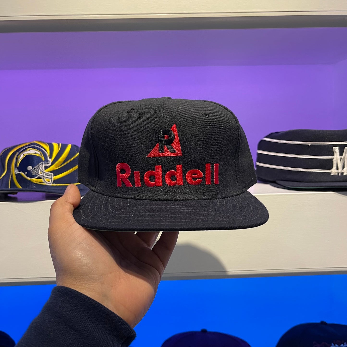 Vintage 1990s Riddell New Era Wool Snap Back