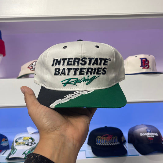 Vintage Interstate Batteries Racing Twill Snap Back