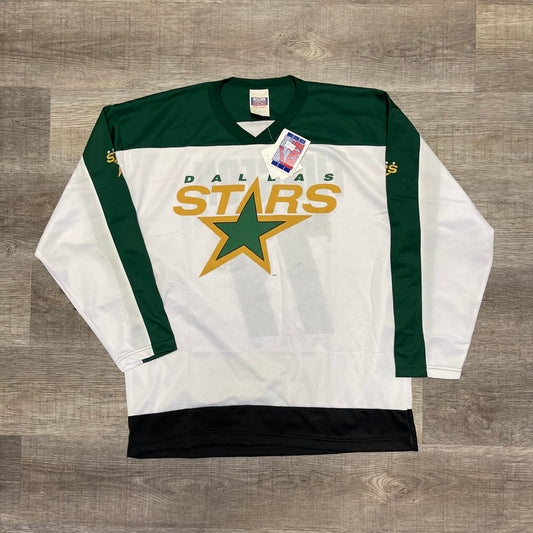 Vintage 1990s NHL Dallas Stars Off The Bench Jersey Large