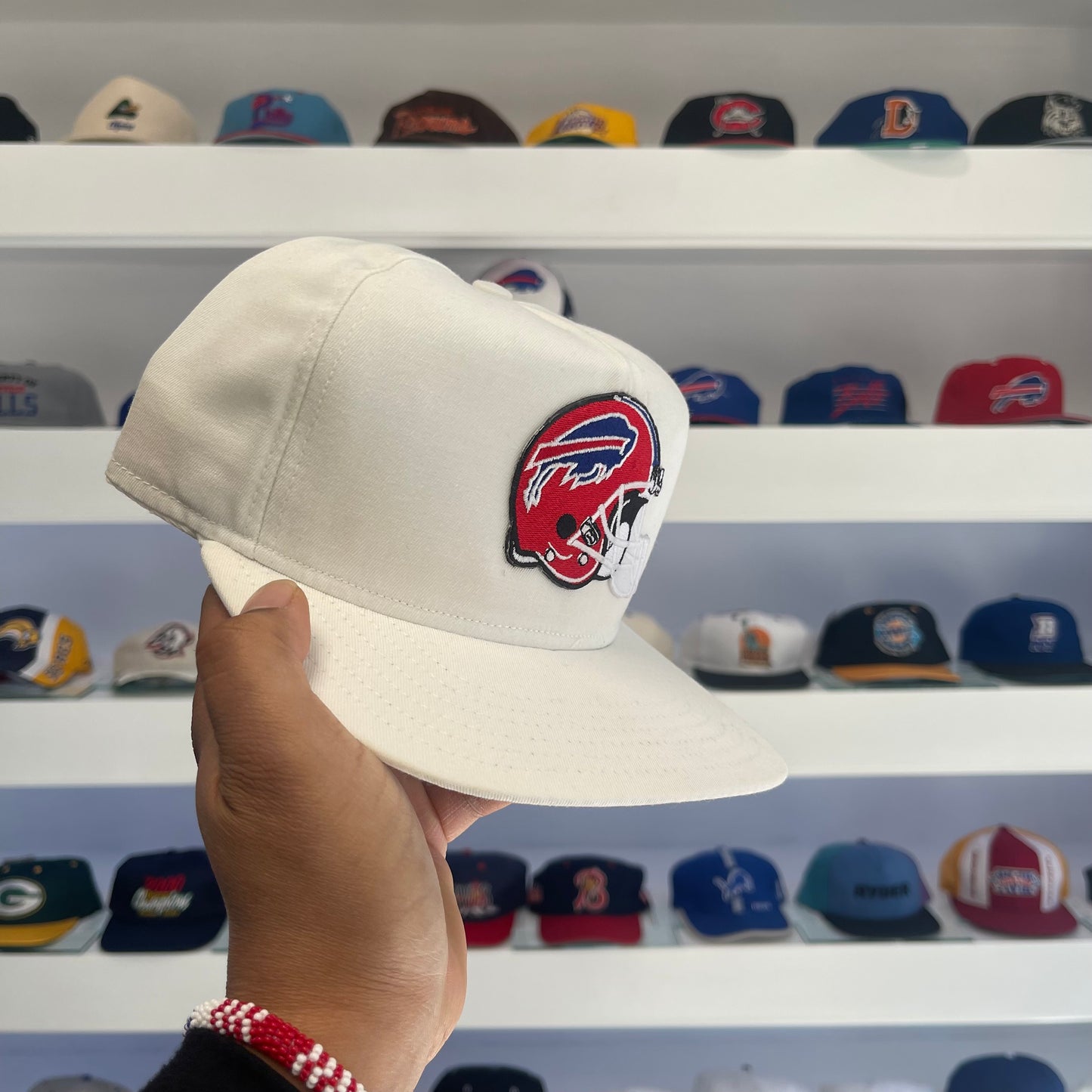 Vintage 1990s NFL Buffalo Bills Red Helmet Snap Back