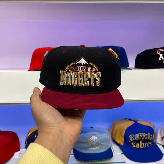 Vintage NBA Denver Nuggets New Era Wool Fitted 7 1/2