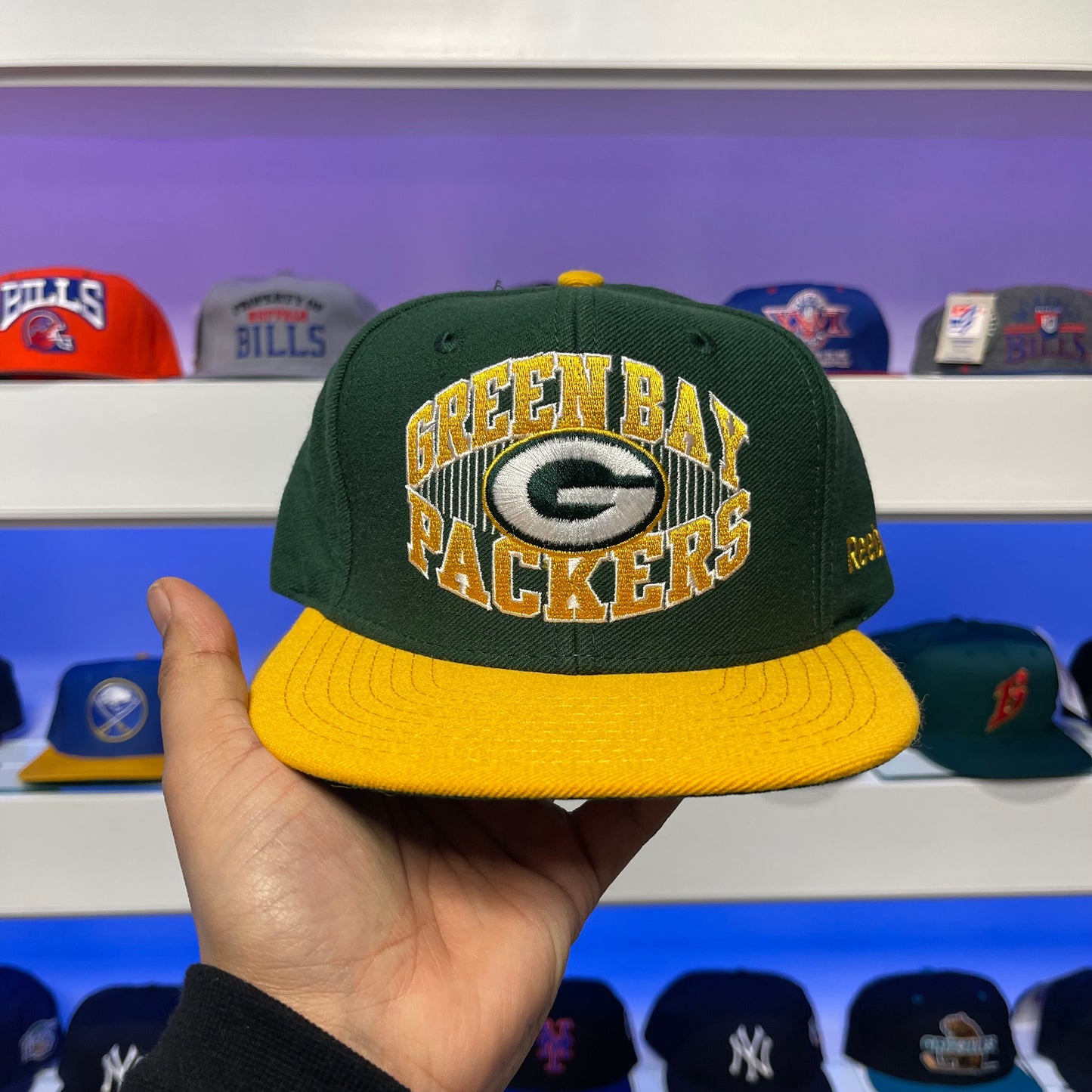 Vintage Green Bay Packers Reebok Snap Back Dead Stock New