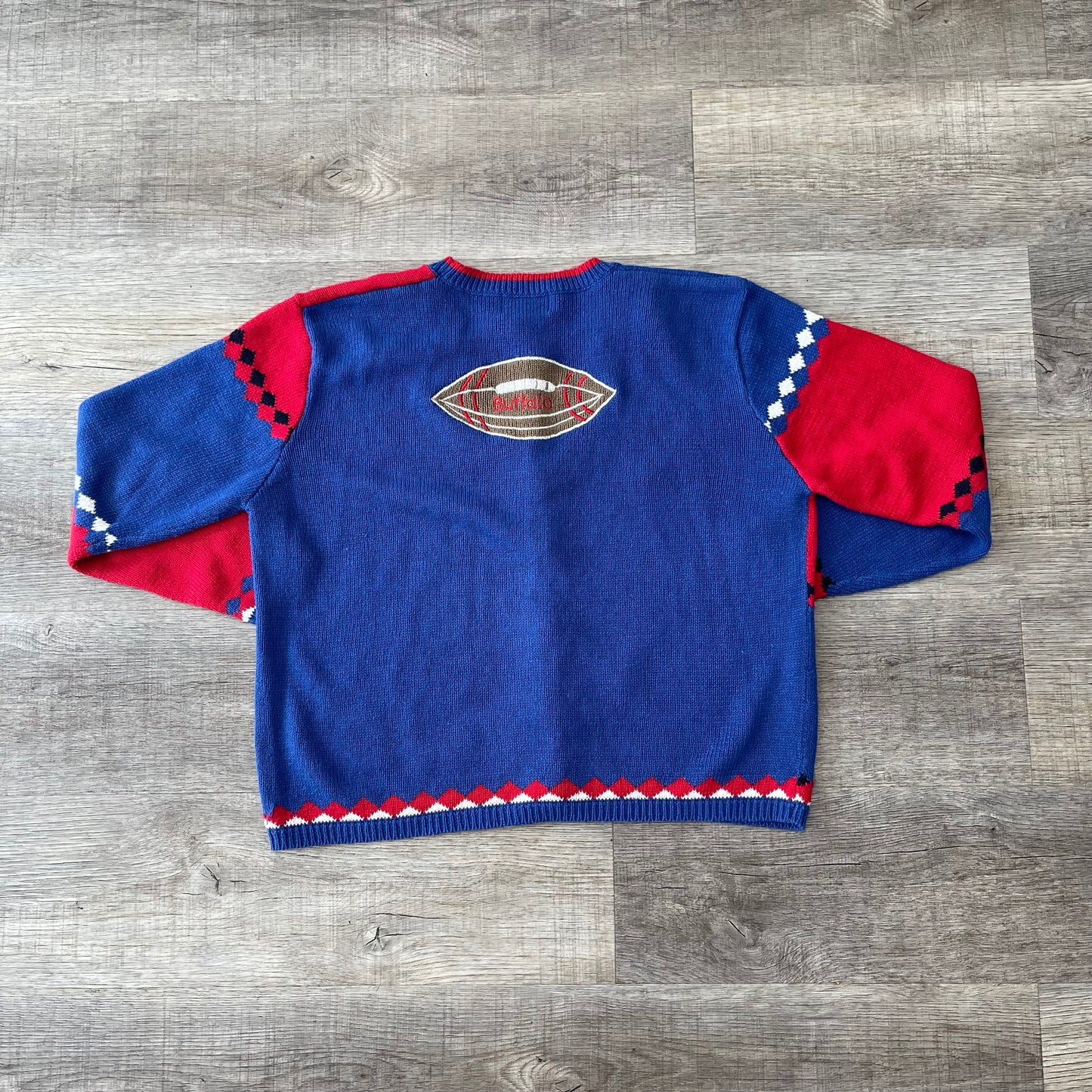 1980s Buffalo Bills Button Up Sweater Size Medium