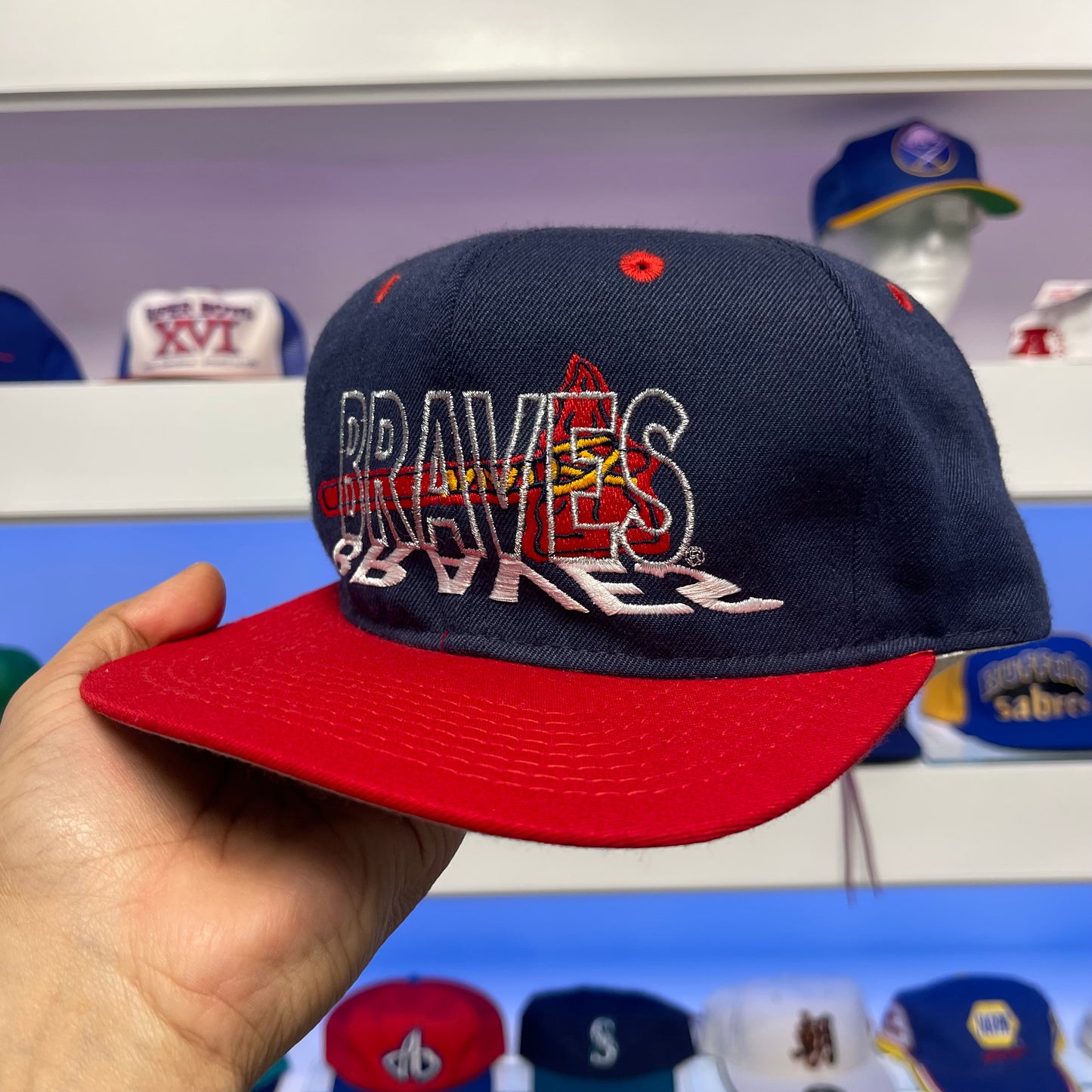 Vintage 1990s Atlanta Braves Snap Back