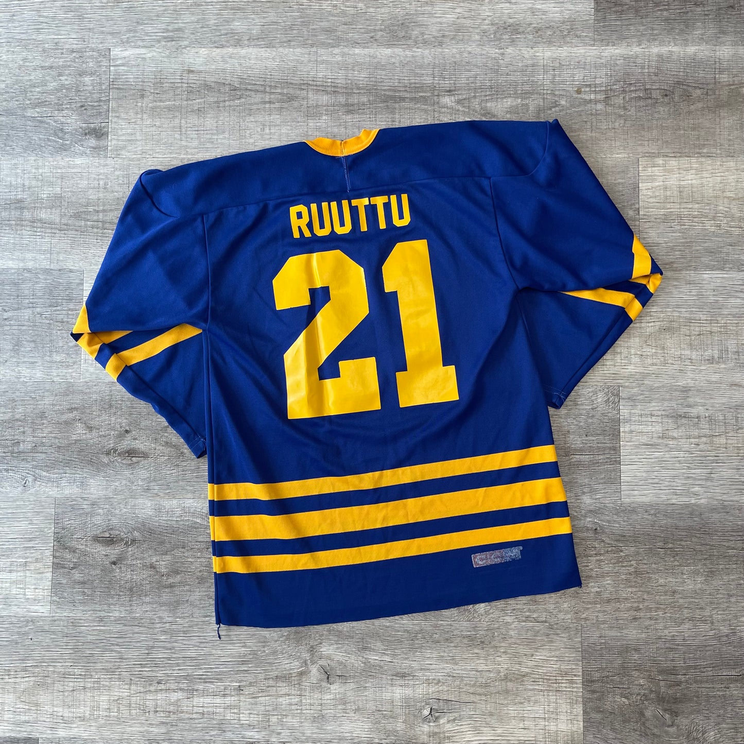 Vintage 90s NHL Christian Ruuttu Buffalo Sabres Jersey Size Large