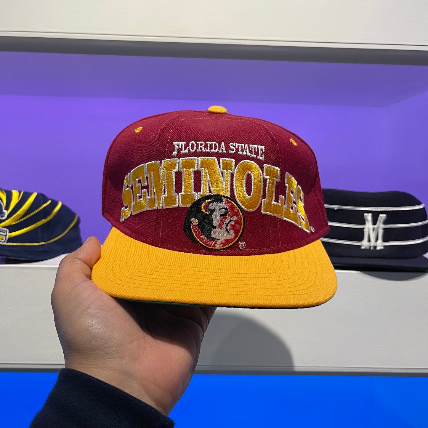 Vintage 1990s NCAA Florida State Seminoles Wool Starter Snap Back