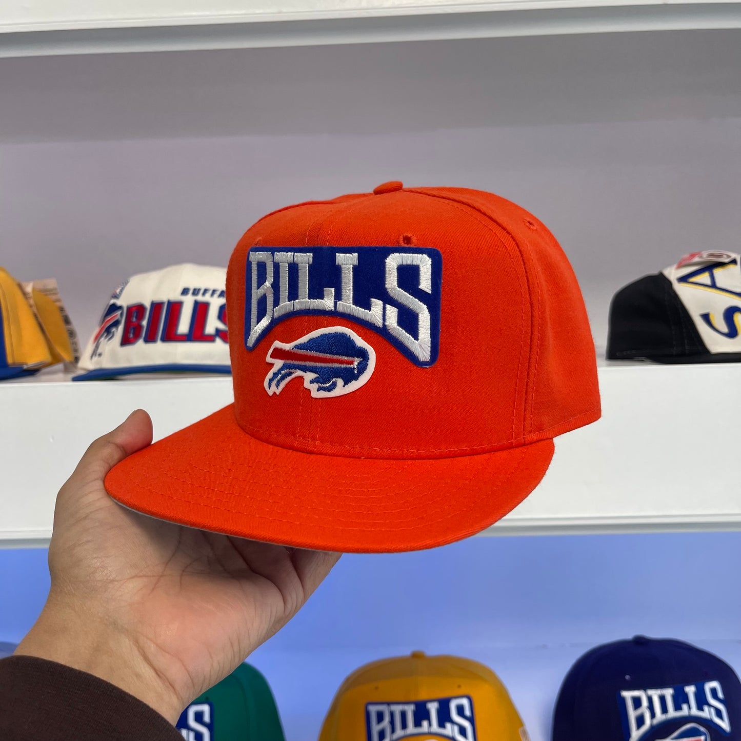 1990s Buffalo Bills Orange Wool Snap Back