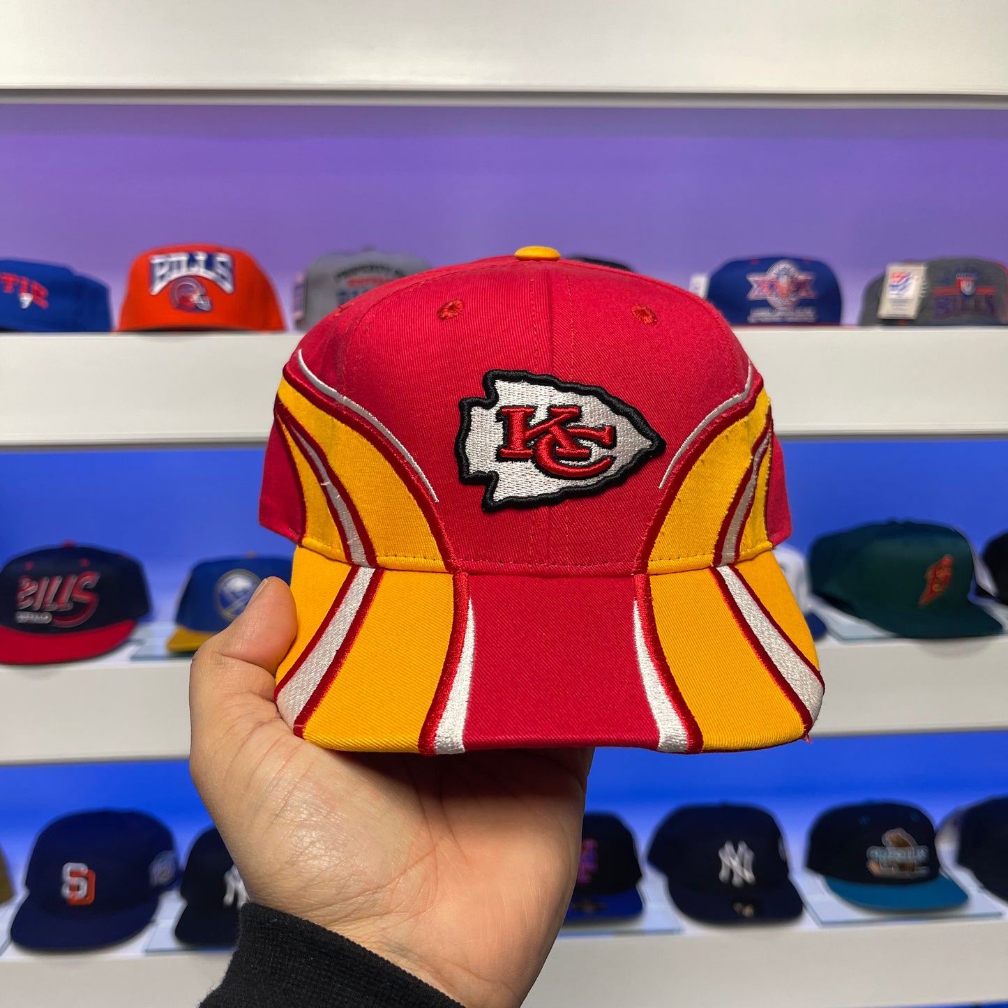 Vintage Kansas City Chiefs Snap Back Dead Stock New