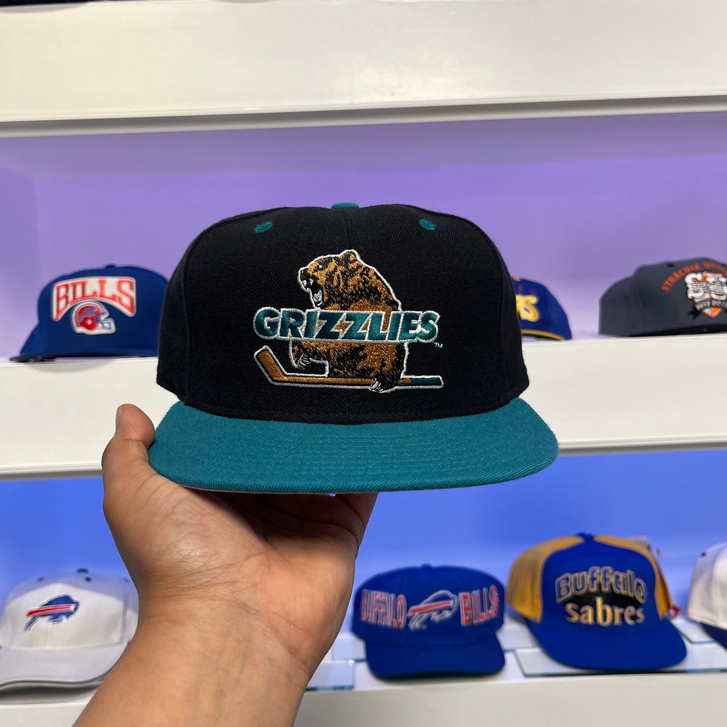 Vintage IHL Denver Grizzlies New Era Wool Fitted 7 1/8