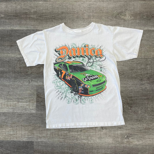 Vintage 1990s Danica Patrick NASCAR Go Daddy Shirt Size Medium