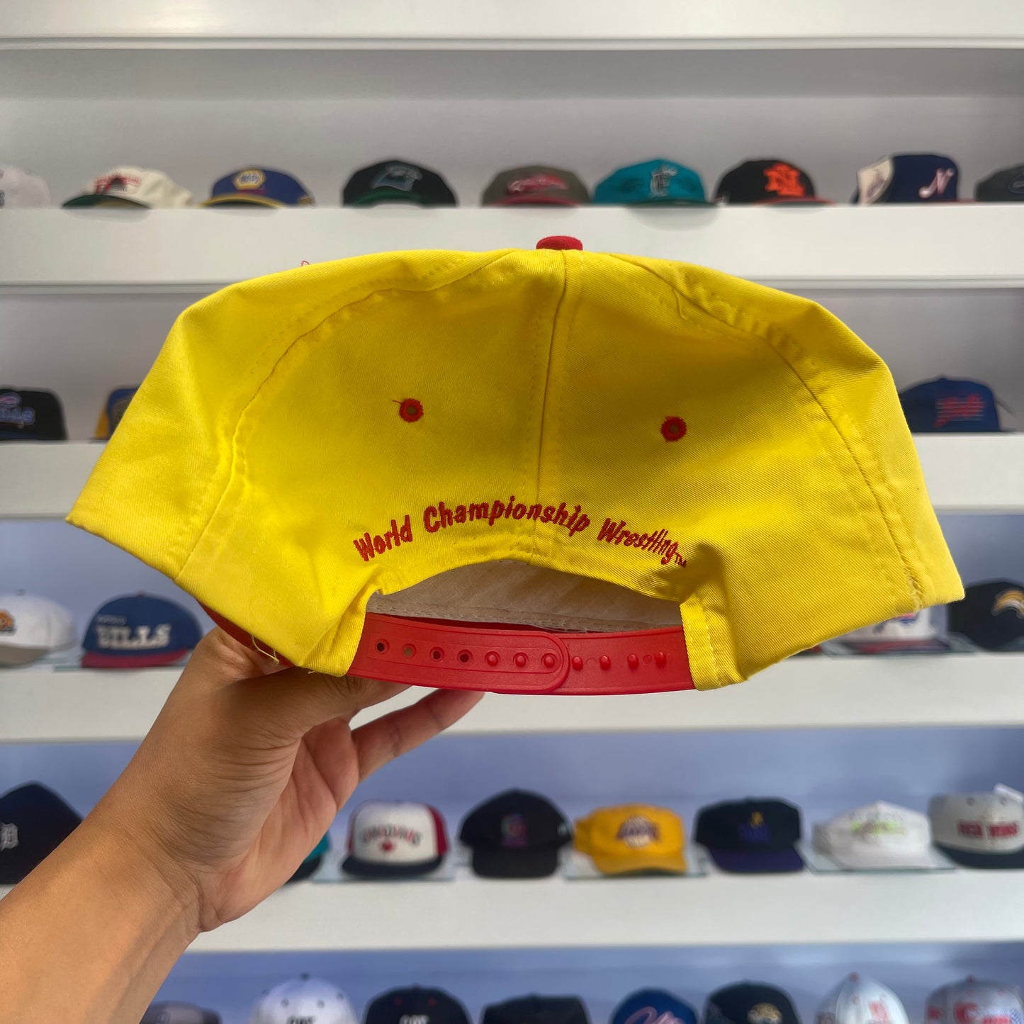 Vintage 1990s Hulk Hogan WCW Twill Snap Back
