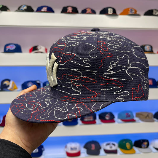 Vintage Y2K MLB New York Yankees Fitted Size 7 1/2