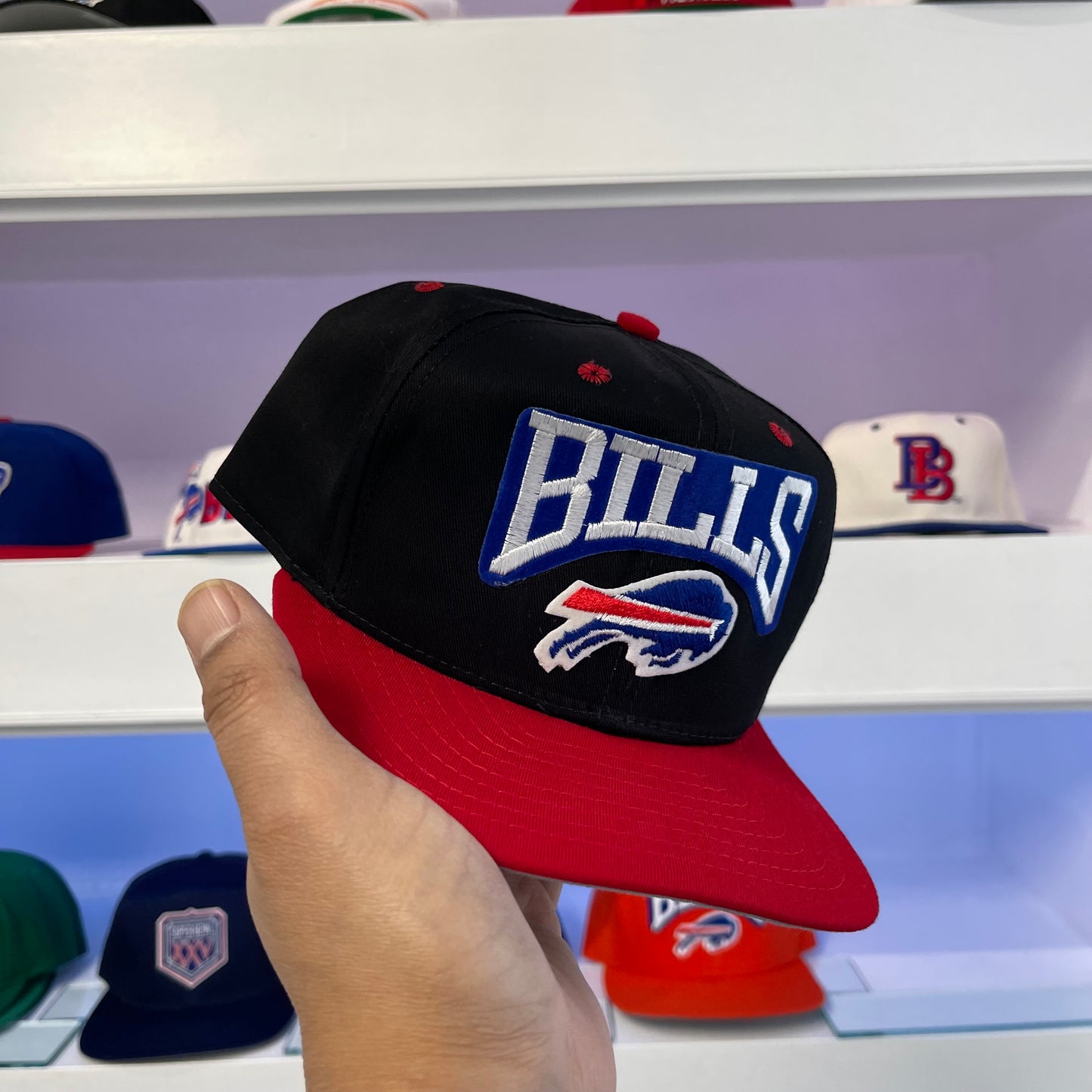 Vintage 1990s Buffalo Bills Nylon New Era Snap Back