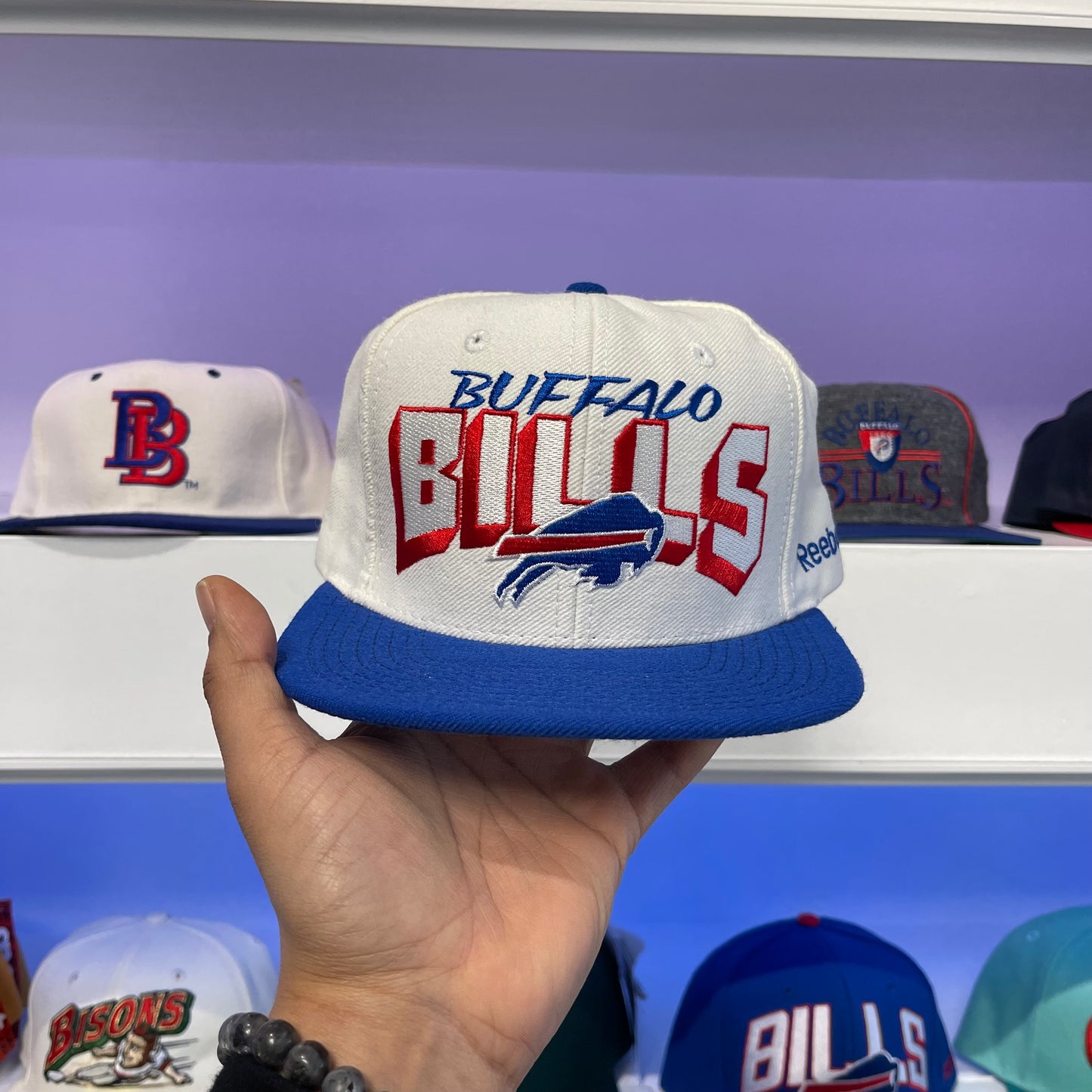 Vintage NFL Buffalo Bills Reebok Snap Back Adult Size