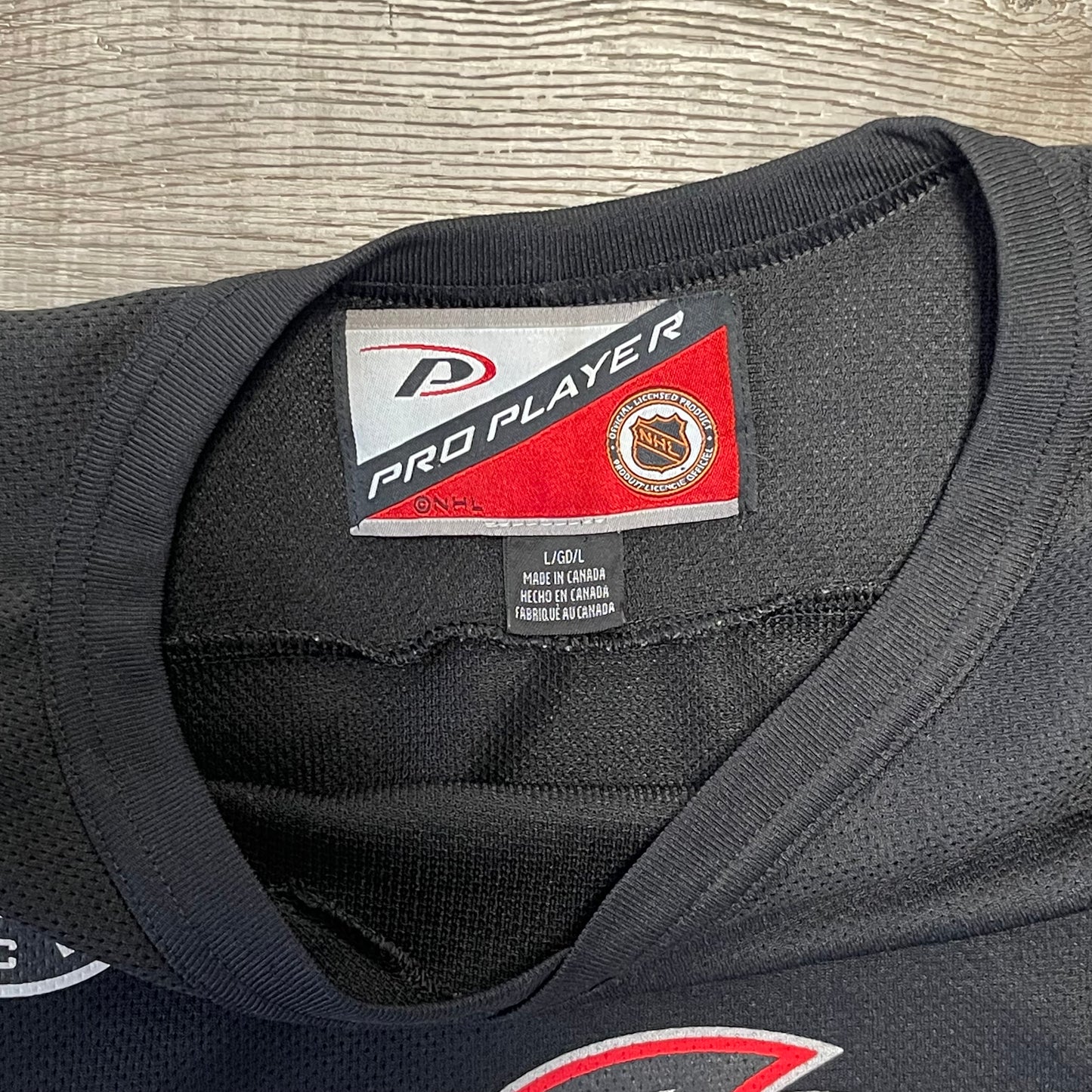 Vintage 1990s NHL Buffalo Sabres Pro Player Goat Head Jersey Large