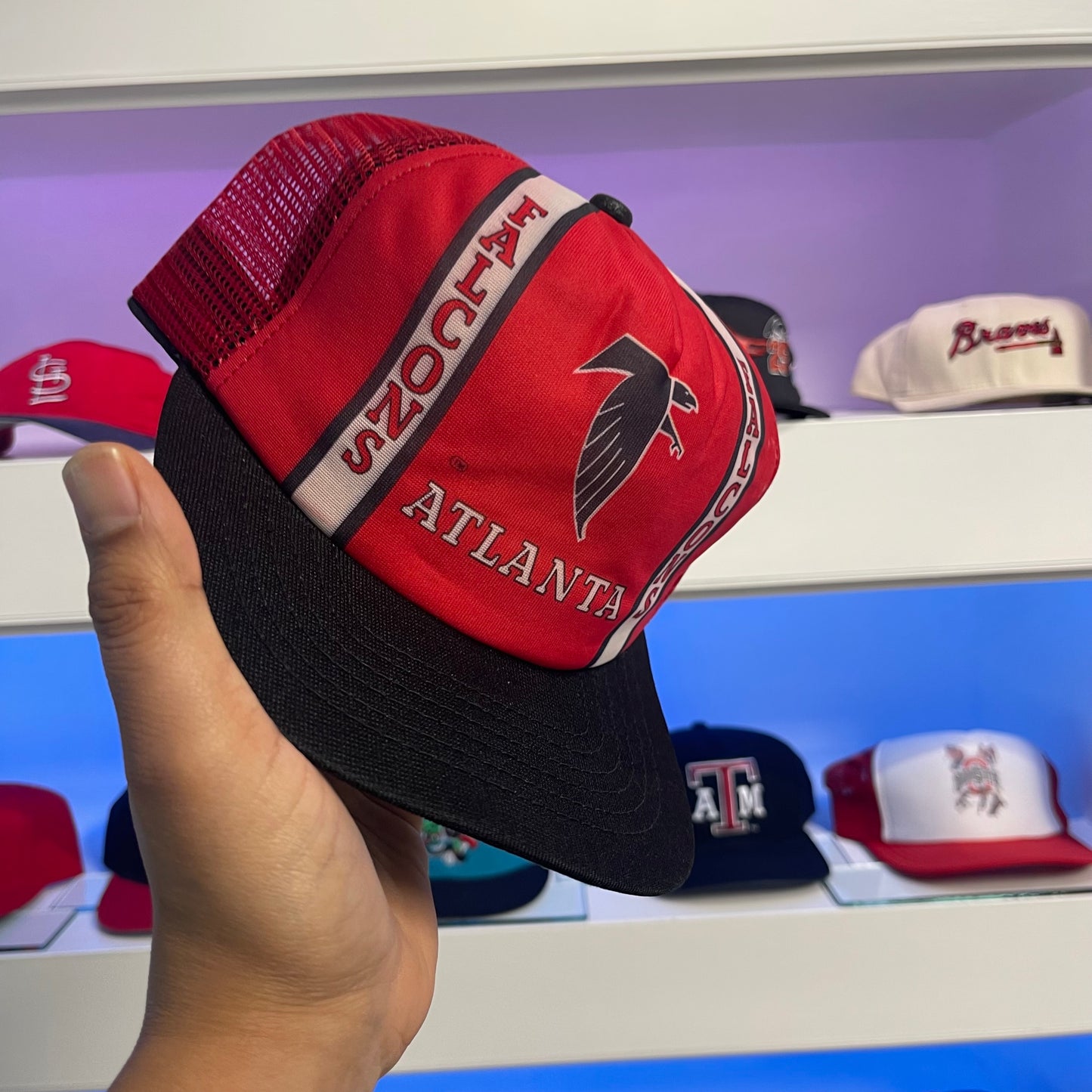 Vintage Atlanta Falcons Mesh Snap Back