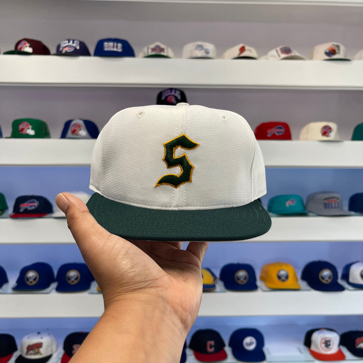 Vintage 1990s S Logo Nylon Snap Back