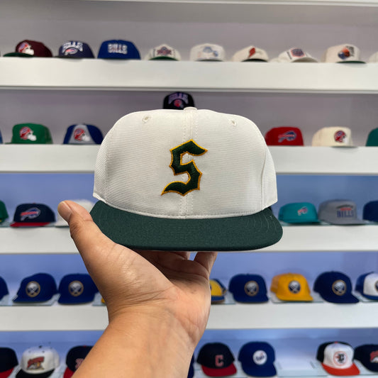 Vintage 1990s S Logo Nylon Snap Back