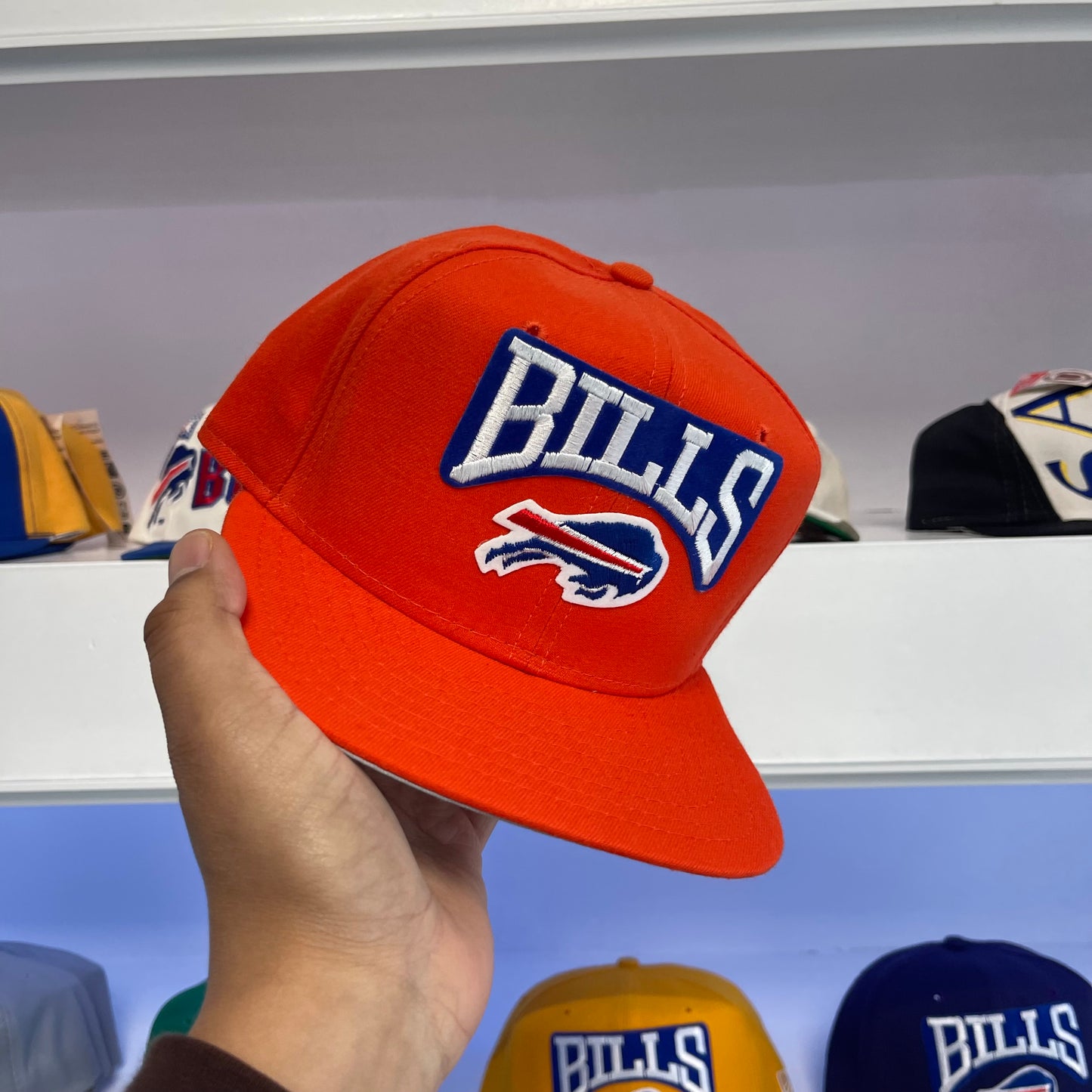 1990s Buffalo Bills Orange Wool Snap Back