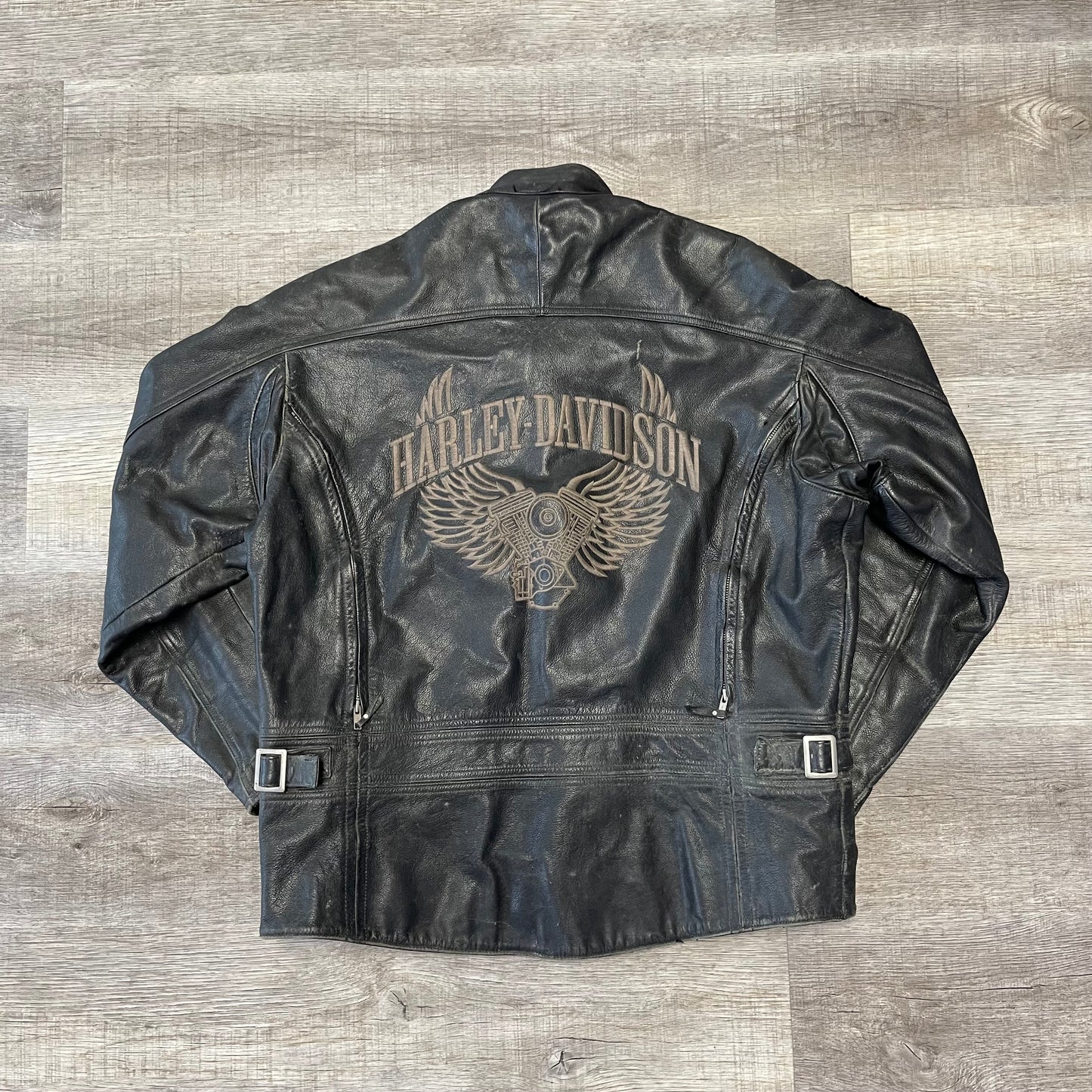 Vintage 1990s Harley Davidson Leather Jacket Size XL