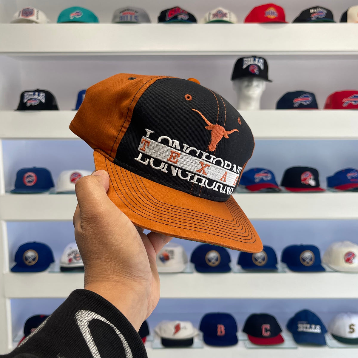 Vintage 1990s Texas Longhorns Pro Player Twill Snap Back