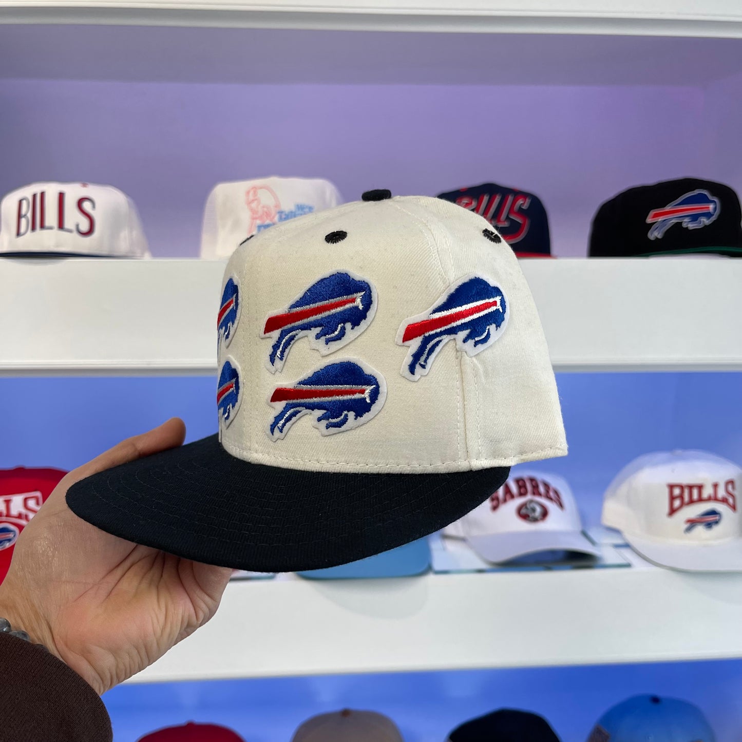 Vintage 1990s NFL Buffalo Bills New Era Wool Snap Back