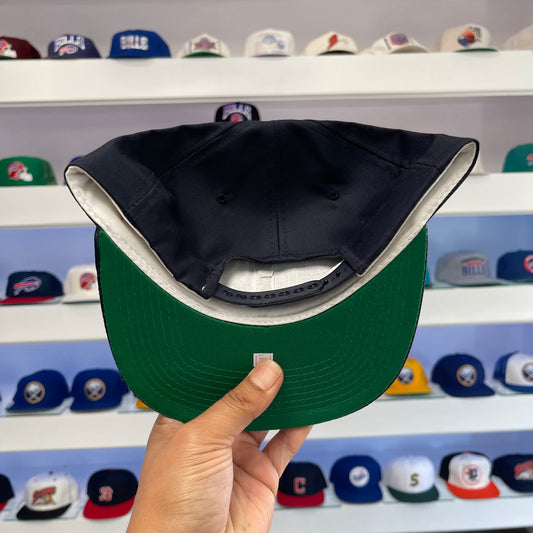 Vintage Black 1990s Buffalo Bills Banner Logo Snap Back