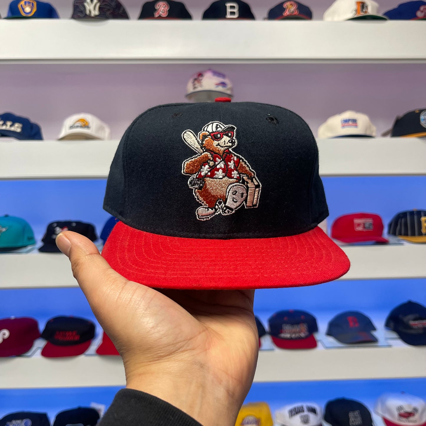 Vintage 1990s MiLB Asheville Tourists Wool Snap Back