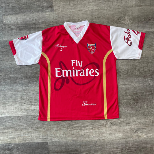 Vintage Cesc Fabregas Fly Emeritas Soccer Gunner Jersey Size Large