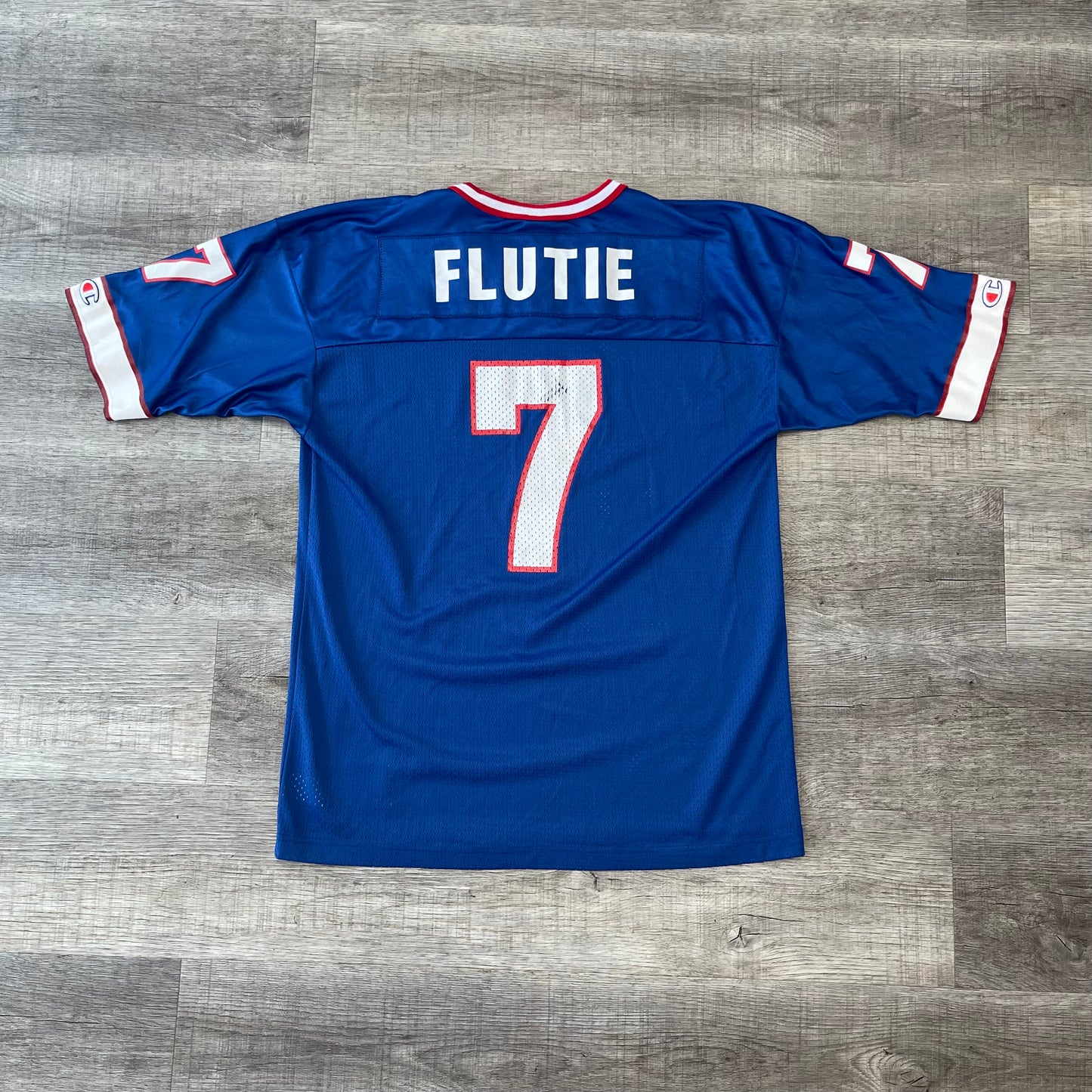 Vintage 1990s NFL Buffalo Bills Doug Flutie Champion Jersey Size Large