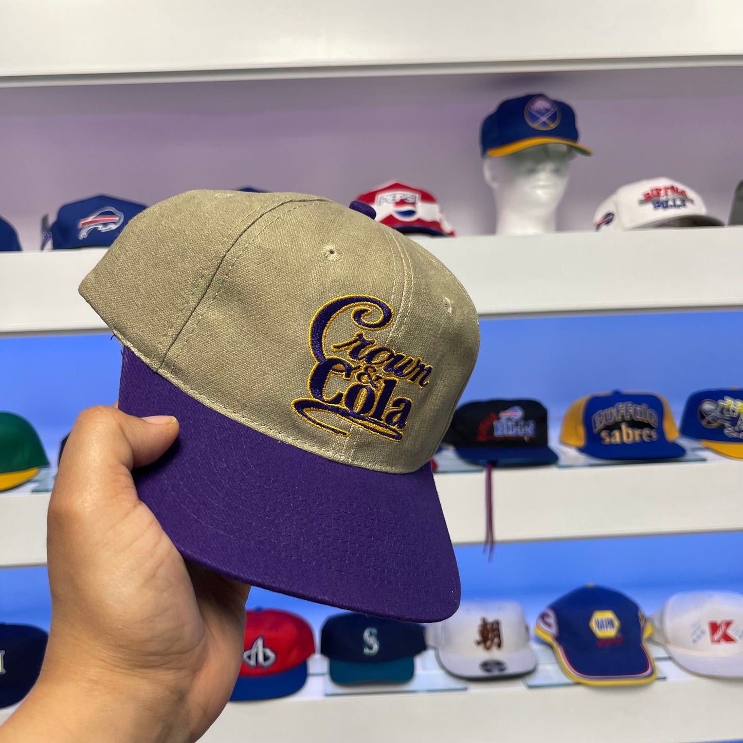 Vintage 1990s Crown & Cola Snap Back
