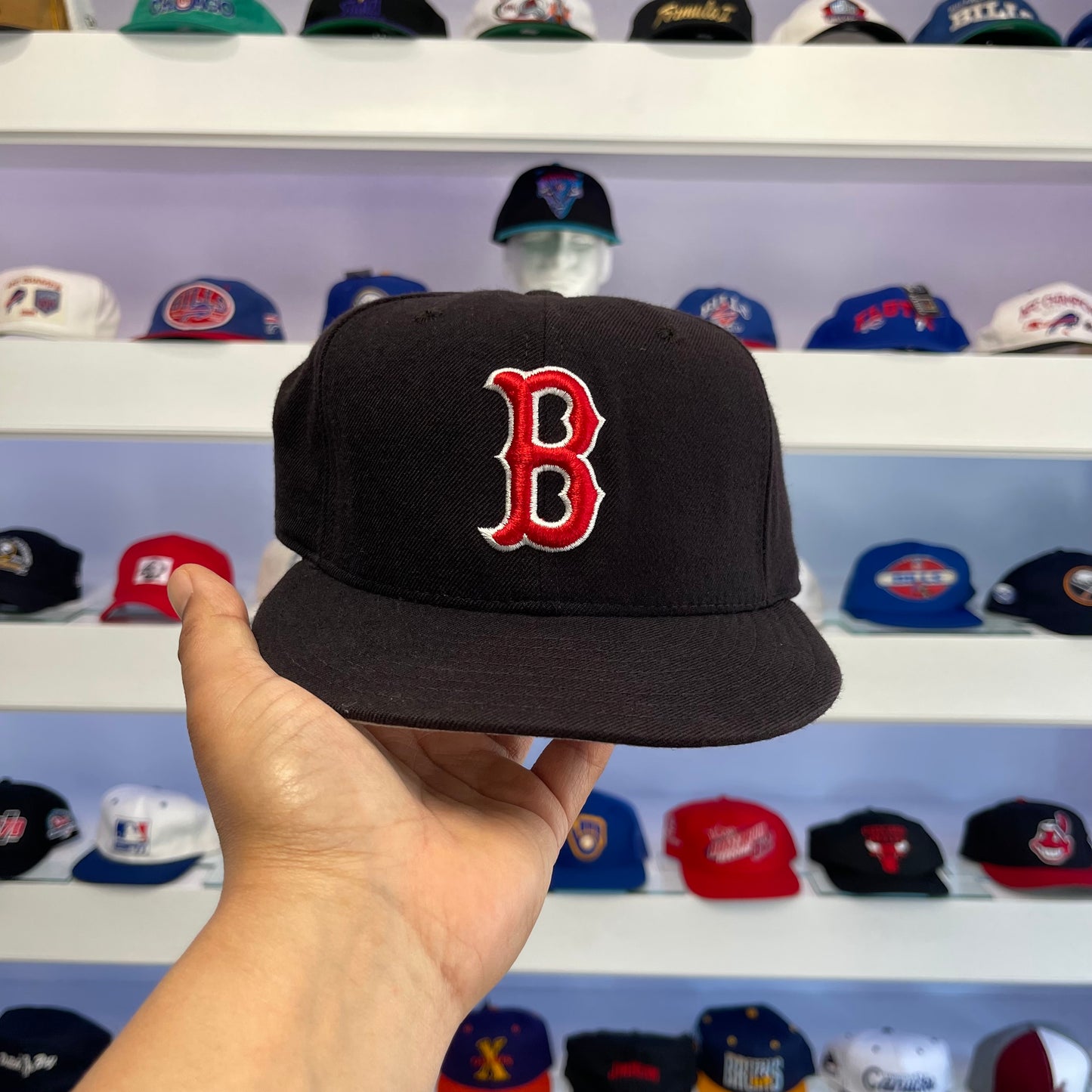 Vintage MLB Boston Red Sox Wool Fitted Size 7 3/8