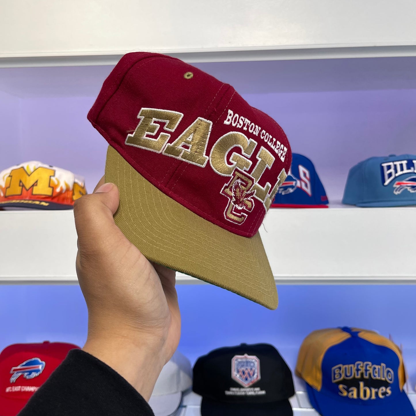 Vintage 1990s NCAA Boston College Eagles Starter Wool Snap Back