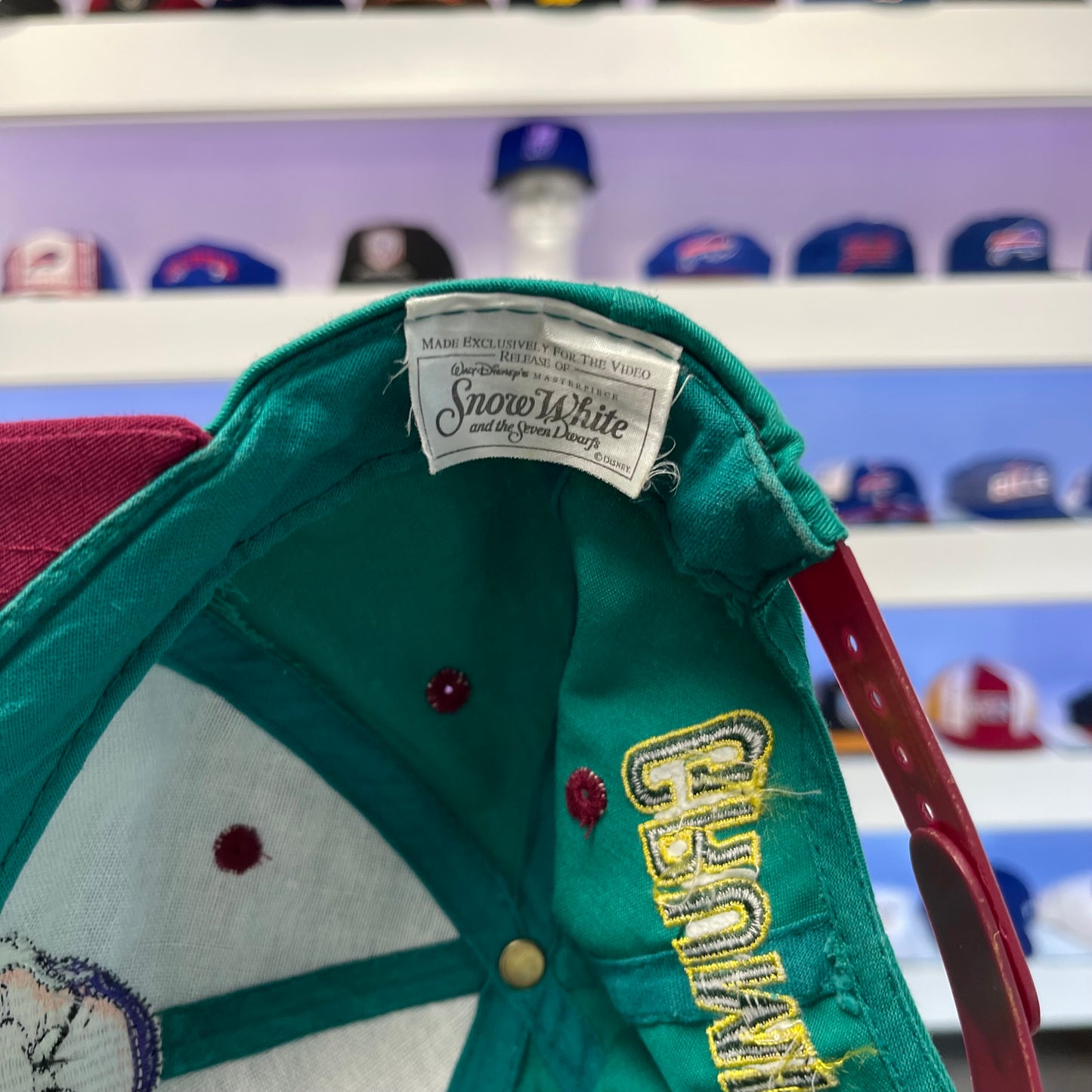 Vintage Grumpy Snow White Twill Snap Back