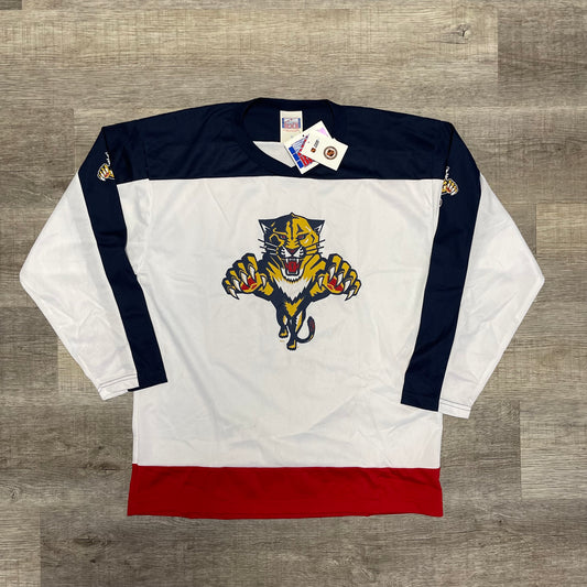 Vintage 1990s NHL Florida Panthers Off The Bench Jersey Medium New with Tags