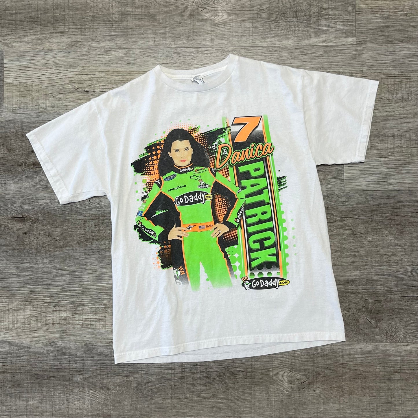 Vintage Danica Patrick NASCAR Go Daddy Shirt Size Large