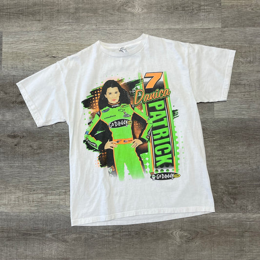 Vintage Danica Patrick NASCAR Go Daddy Shirt Size Large