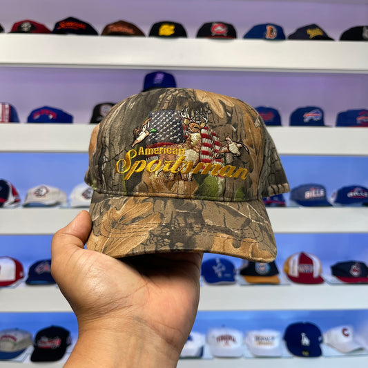 Vintage 1990s American Sportsman Camo Snap Back