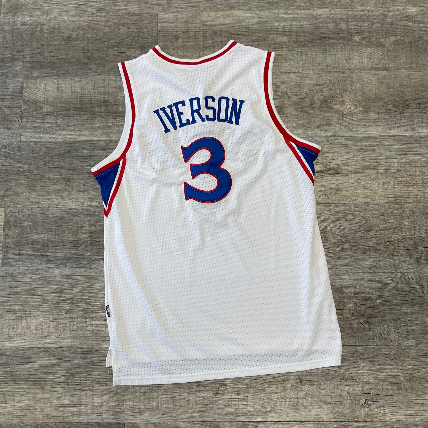 Vintage 2000s Philadelphia 76ers Allen Iverson Reebok Jersey Size XXL