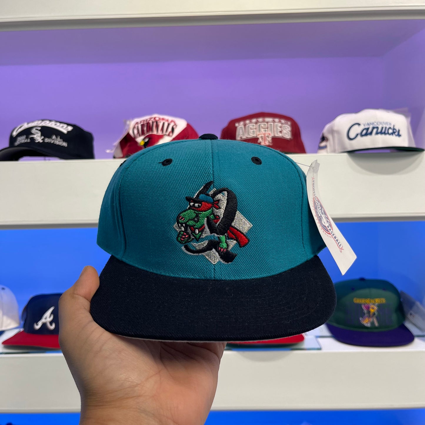 Vintage 1990s MiLB Rancho Cucamongo Quakes Snap Back New with Tags