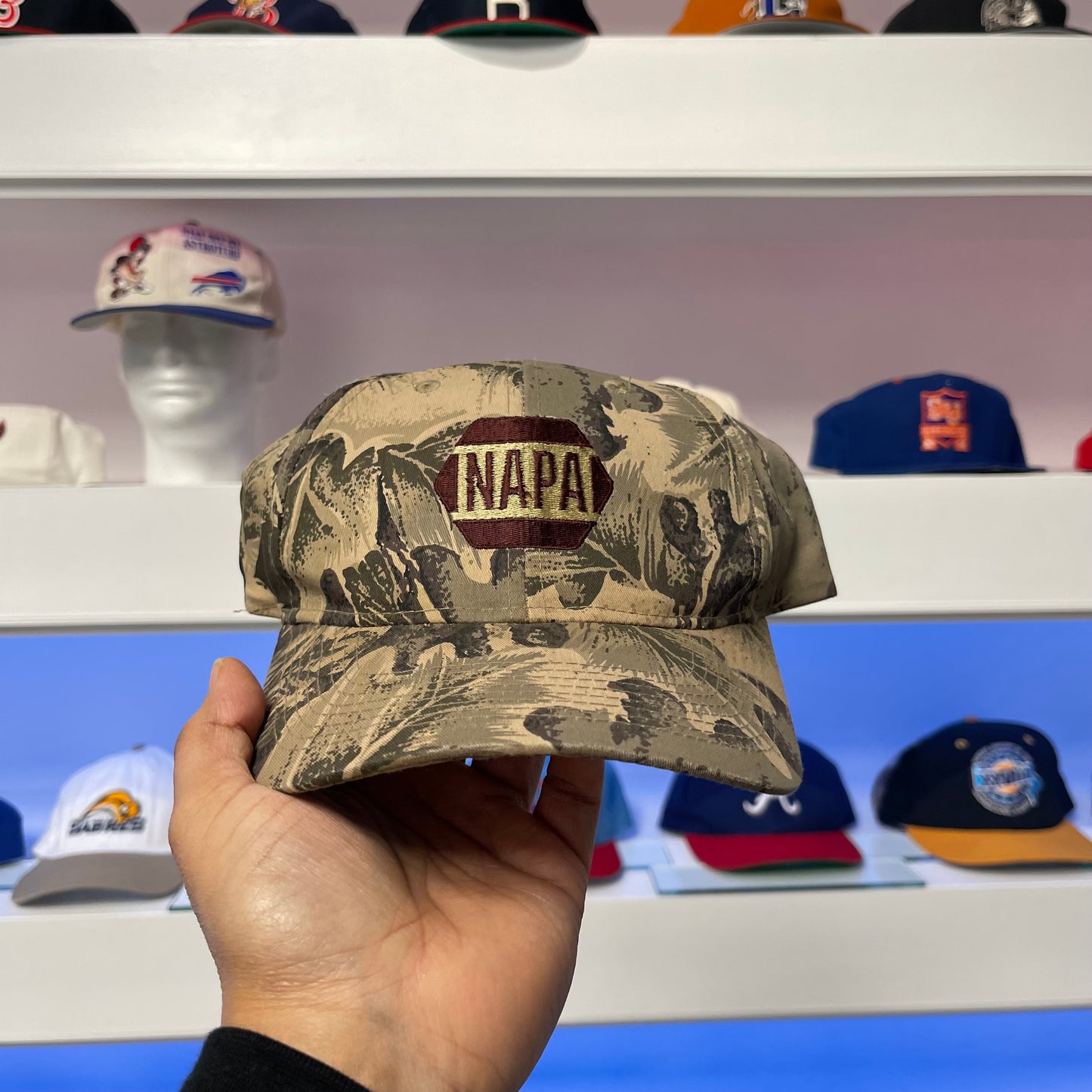 Vintage 1990s NAPA Camo Snap Back