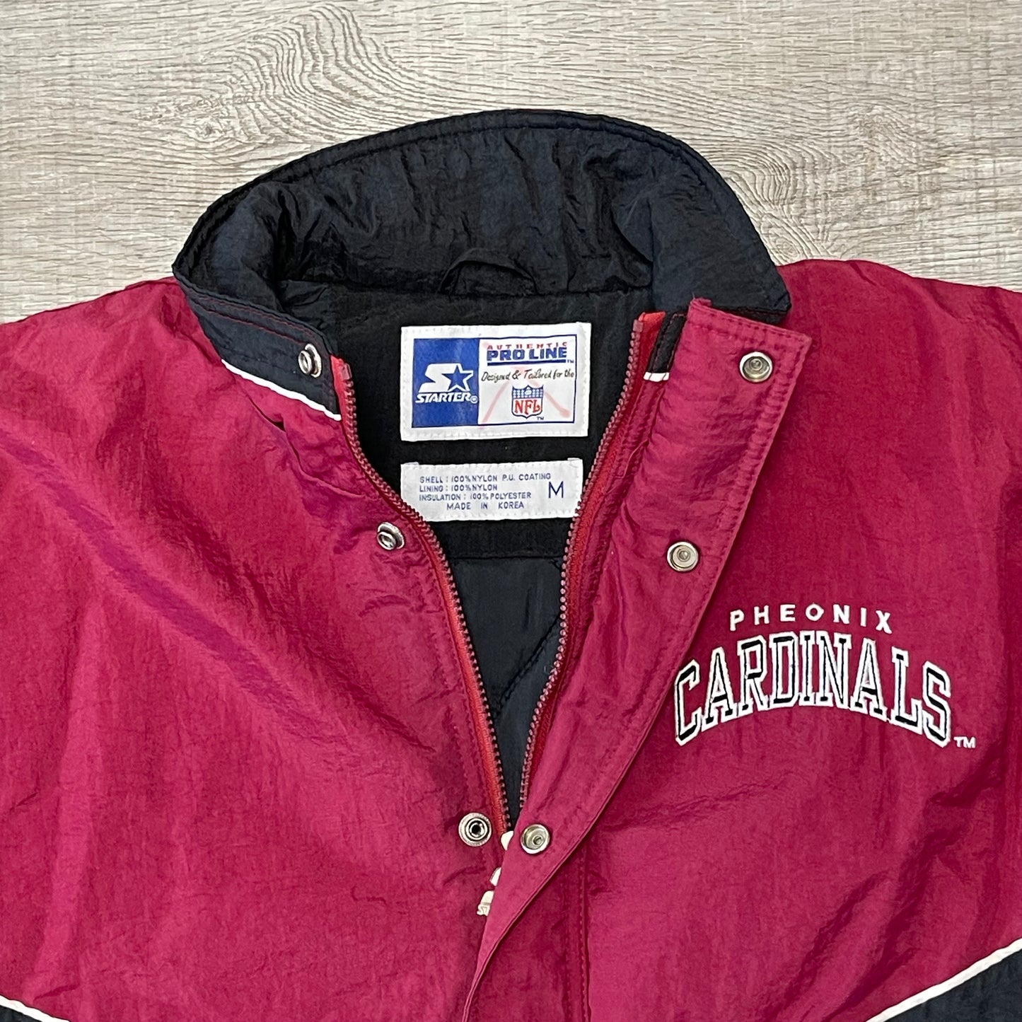 1990s Phoenix Cardinals Starter Jacket Size Medium