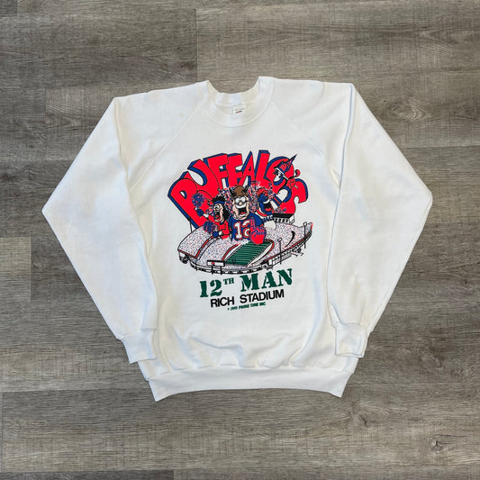 Vintage Buffalo Bills Rich Stadium 12th Man Sweatshirt Size XXL 23.5x27.5