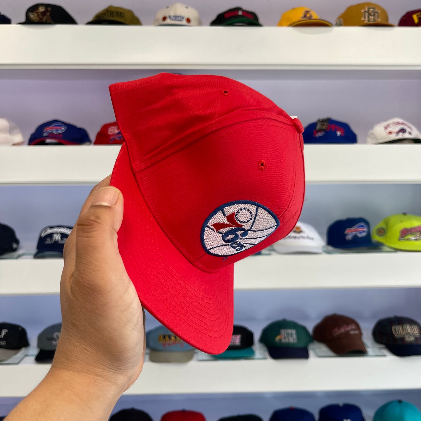 Vintage 1990s NBA Philadelphia 76ers Twill Snap Back