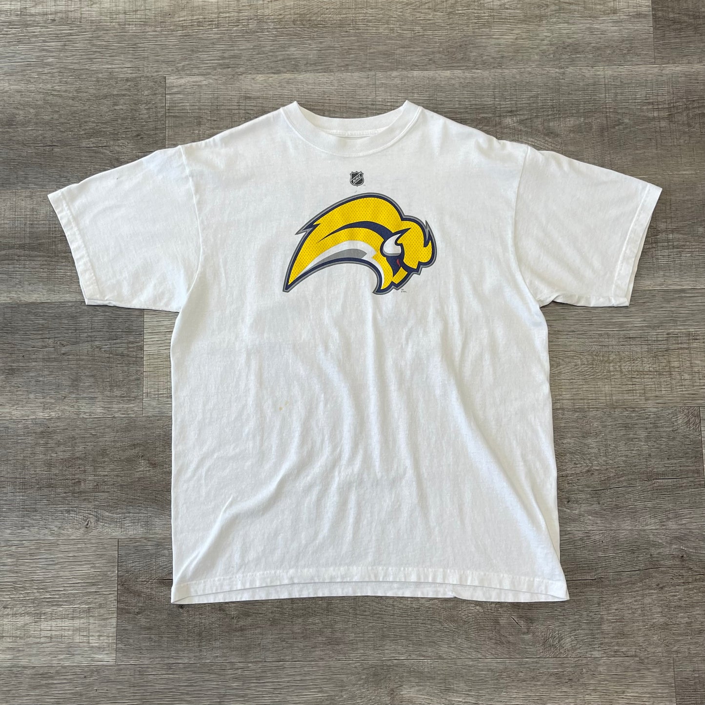 Vintage 2000s NHL Buffalo Sabres Chris Drury Slugger Shirt Size Large 22.2x29