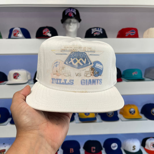 Vintage 1991 Buffalo Bills Vs New York Giants Super Bowl XXV Snap Back