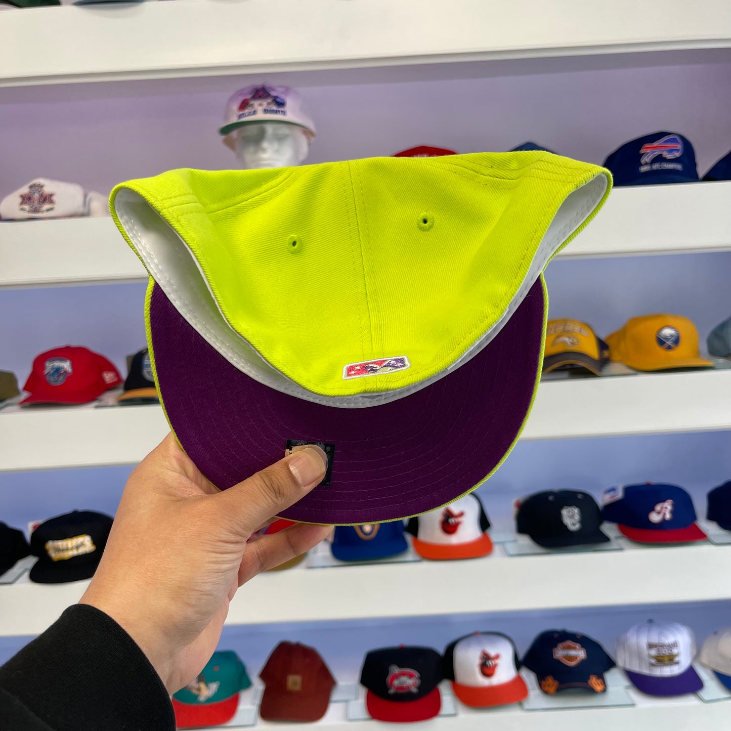 Exclusive MiLB Buffalo Bisons Sliding Logo Fitted Size 8