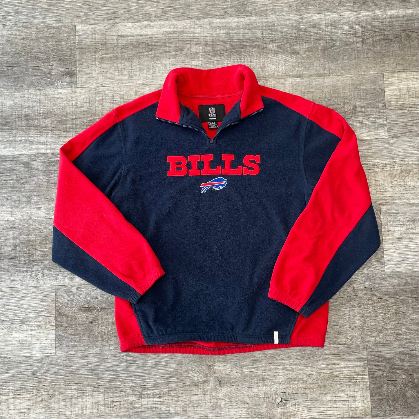 Vintage Y2K Buffalo Bills Fleece Sweatshirt Size Large