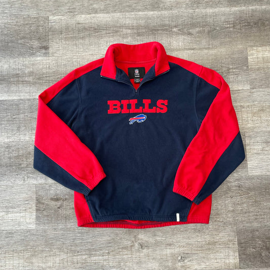 Vintage Y2K Buffalo Bills Fleece Sweatshirt Size Large